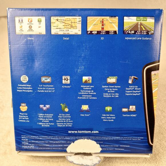 TomTom XXL 540S GPS Bundle Excellent Clean W Manual Car Charger & USB 5in Screen - Picture 2 of 12